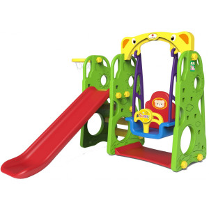 Дитяча гірка 3в1 Ramiz ZOG.CHD-101, 128 x 161 x 124 см - різнокольорова