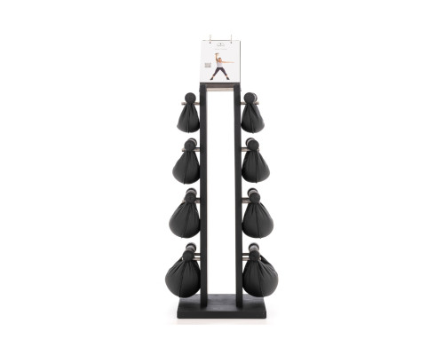 Стійка з гантелями NOHRD SwingBell Tower Set Shadow Leather 2-8 кг
