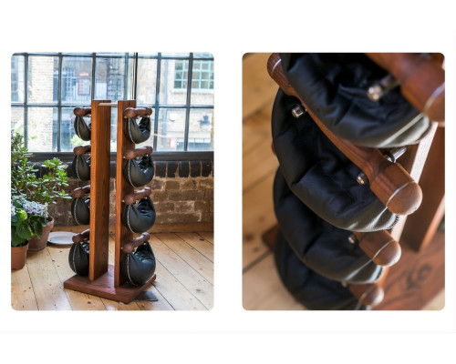 Стійка з гантелями NOHRD SwingBell Tower Set Shadow Leather 2-8 кг