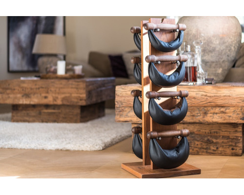 Стійка з гантелями NOHRD SwingBell Tower Set Shadow Leather 2-8 кг
