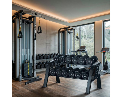 STR48 DOUBLE DUMBBELL RACK 6 PAIRS COMMERCIAL HMS