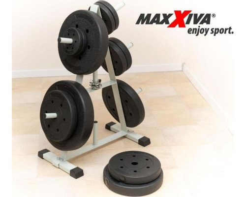 Набір гантелей Maxxiva, 2 х 7,5 кг, цемент Набір гантелей Maxxiva, 2 х 7,5 кг, цемент