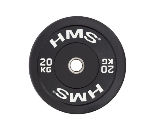Диск олімпійський HMS BBR20 20 кг, чорний Диск олімпійський HMS BBR20 20 кг, чорний