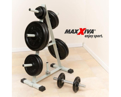 Набір з 4 гир гантелей Maxxiva, загальною вагою 5 кг Набір з 4 гир гантелей Maxxiva, загальною вагою 5 кг