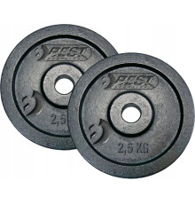Набір дисків чавунних BEST SPORTING, 2 x 2,5 кг