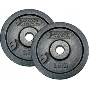Набір дисків чавунних BEST SPORTING, 2 x 2,5 кг