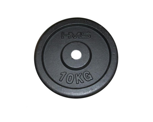 Диск HMS TCZ10 10 кг, чорний Диск HMS TCZ10 10 кг, чорний