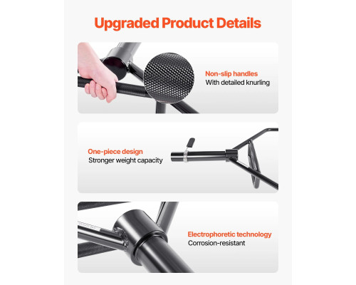 Гриф для штанги VEVOR 5,5 см, 360 кг