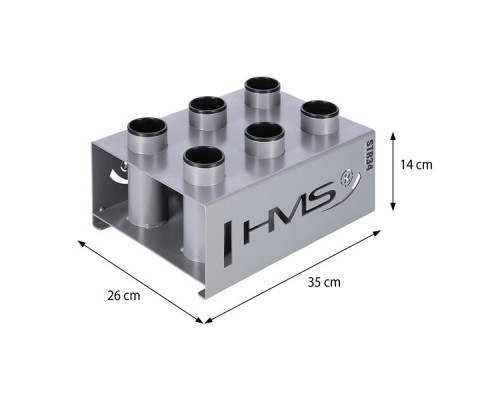 Сталева підставка під олімпійські грифи 6 лунок HMS COMMERCIAL STR34 Сталева підставка під олімпійські грифи 6 лунок HMS COMMERCIAL STR34