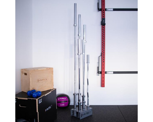 Сталева підставка під олімпійські грифи 6 лунок HMS COMMERCIAL STR34 Сталева підставка під олімпійські грифи 6 лунок HMS COMMERCIAL STR34