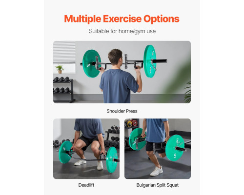 Гриф для штанги VEVOR 5 см, 360 кг, чорний