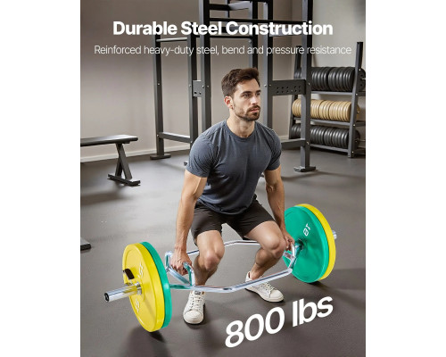 Гриф для штанги VEVOR 5,5 см, 360 кг, сірий