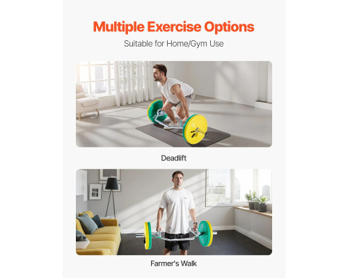 Гриф для штанги VEVOR 5,5 см, 360 кг, сірий