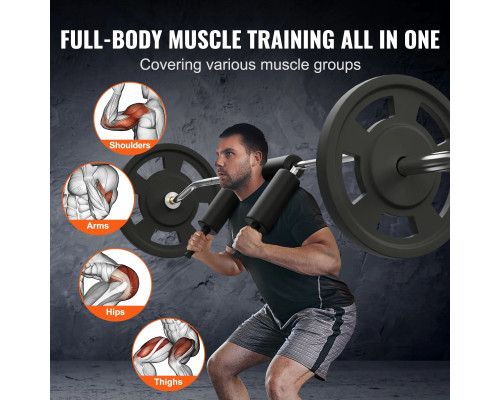 Гриф для штанги VEVOR 221 см, 315 кг