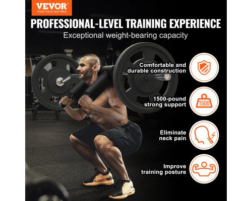 Гриф для штанги VEVOR 221 см, 675 кг