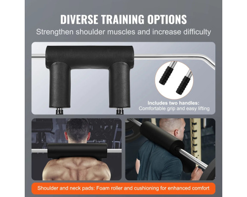 Гриф для штанги VEVOR 221 см, 675 кг