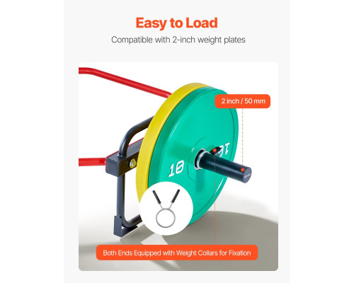 Трапеційна штанга шестигранна VEVOR 55 мм