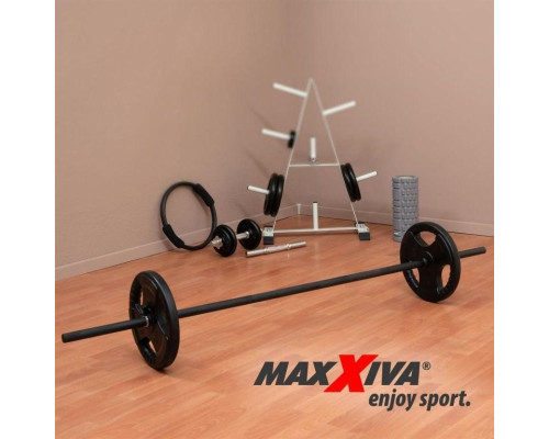 Тренажер Maxxiva 180 см, чорний + пружинні замки Тренажер Maxxiva 180 см, чорний + пружинні замки