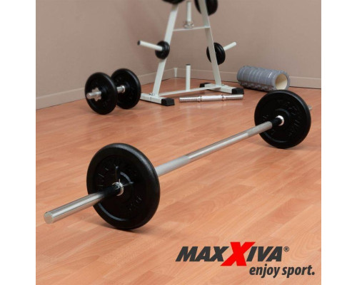 Гантельний гриф MAXXIVA з пружинним фіксатором, 160 см Гантельний гриф MAXXIVA з пружинним фіксатором, 160 см