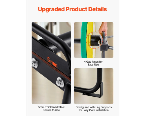 Гриф для штанги VEVOR 5,5 см, 240 кг