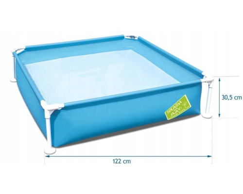 Басейн каркасний дитячий My First Frame Pools Bestway 56217 122x122х30,5 см Басейн каркасний дитячий My First Frame Pools Bestway 56217 122x122х30,5 см
