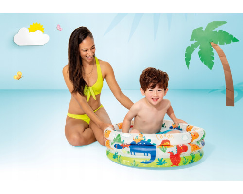 Басейн надувний дитячий Динозаври Intex 57106 61x22 см