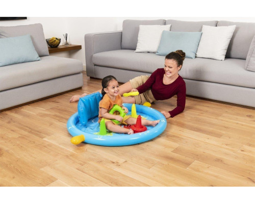 Басейн надувний дитячий Lil' SeaShapes Bestway 52568 115х89х76 см Басейн надувний дитячий Lil' SeaShapes Bestway 52568 115х89х76 см