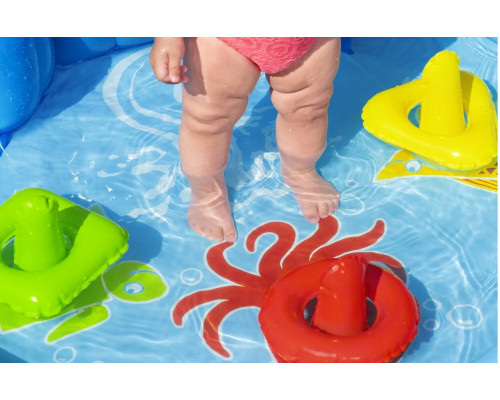 Басейн надувний дитячий Lil' SeaShapes Bestway 52568 115х89х76 см Басейн надувний дитячий Lil' SeaShapes Bestway 52568 115х89х76 см