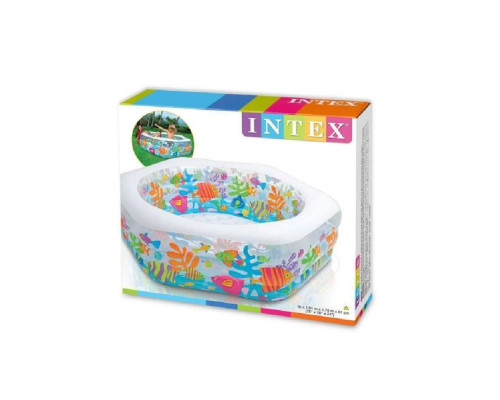 Басейн надувний дитячий Ocean Reef Intex 56493 191x178х61 см Басейн надувний дитячий Ocean Reef Intex 56493 191x178х61 см