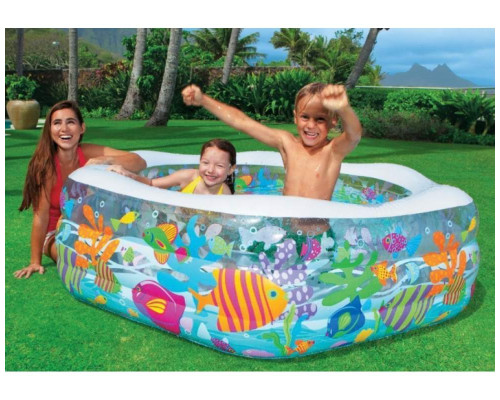 Басейн надувний дитячий Ocean Reef Intex 56493 191x178х61 см Басейн надувний дитячий Ocean Reef Intex 56493 191x178х61 см