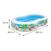 Басейн надувний дитячий Paradise Lagoon Intex 56490 262x160х46 см