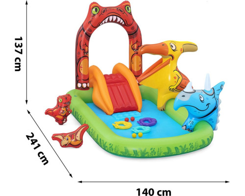 Надувний ігровий майданчик Світ динозаврів Bestway 53160 241x140x137 см