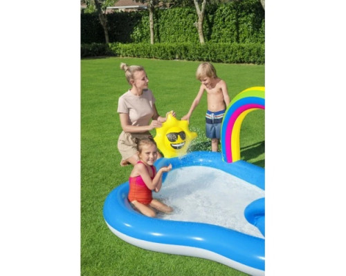 Надувний ігровий майданчик Rainbow N' Shine Bestway 53092 257x145x91 см