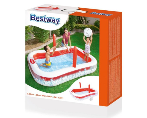 Басейн надувний дитячий для волейболу Bestway 54125 253x168x97 см Басейн надувний дитячий для волейболу Bestway 54125 253x168x97 см