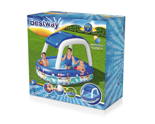 Басейн надувний дитячий Bestway 54370 213x155x132 см Басейн надувний дитячий Bestway 54370 213x155x132 см