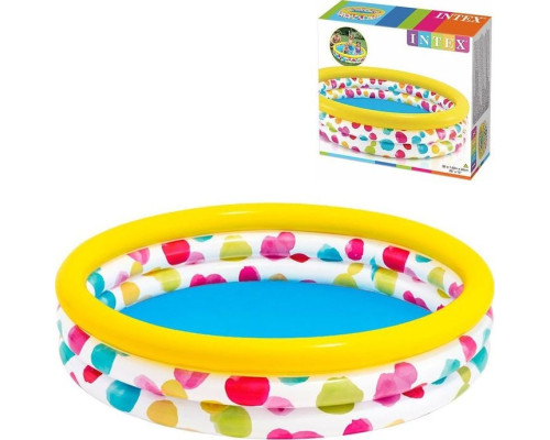 Басейн надувний дитячий Cool Dots Intex 58449 168х168х38 см Басейн надувний дитячий Cool Dots Intex 58449 168х168х38 см