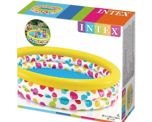 Басейн надувний дитячий Cool Dots Intex 58449 168х168х38 см Басейн надувний дитячий Cool Dots Intex 58449 168х168х38 см