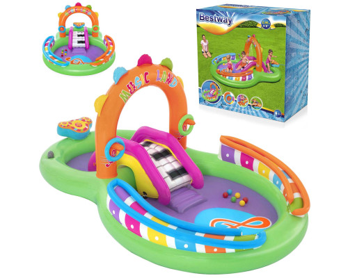 Надувний ігровий майданчик Sing N splash Bestway 53117 295x190x137 см Надувний ігровий майданчик Sing N splash Bestway 53117 295x190x137 см