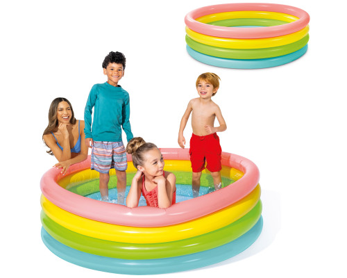 Басейн надувний дитячий Веселка Intex 56441 168х46 см