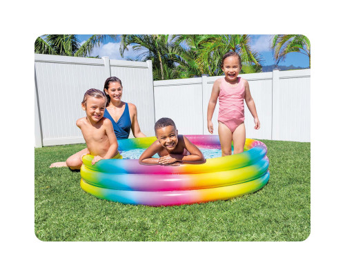 Басейн надувний дитячий Geometry Intex 58439 147x33 см