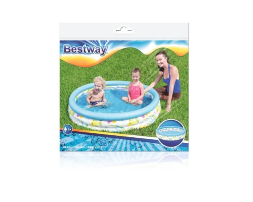 Басейн надувний дитячий Рибки Bestway 51226 122х25 см