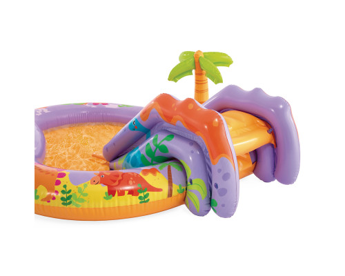 Надувний ігровий майданчик Dino Park Intex 56139 201х157х69 см Надувний ігровий майданчик Dino Park Intex 56139 201х157х69 см