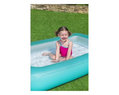 Басейн надувний дитячий Bestway 51115 165x104x25 см бірюзовий
