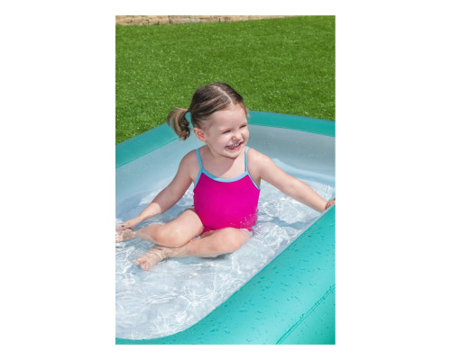 Басейн надувний дитячий Bestway 51115 165x104x25 см бірюзовий