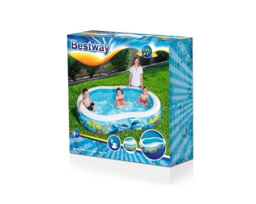 Басейн надувний дитячий Sea Depths Bestway 262х157х46 см