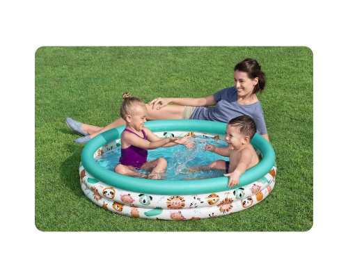 Басейн надувний Bestway Звірятка з сафарі 51226 122 x 25 см