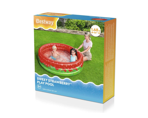 Басейн надувний дитячий Полуничка Bestway 51145 160x38 см