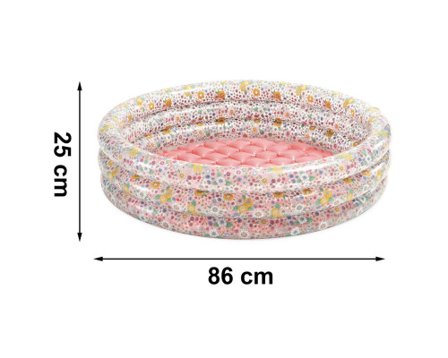 Басейн надувний INTEX 58427 «Квіточки» 86 х 25 см