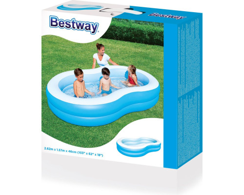 Басейн надувний дитячий Лагуна Bestway 54117 262x157x46 см