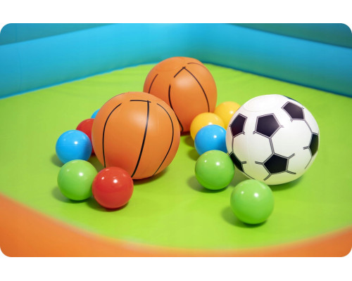 Надувний ігровий майданчик Kick 'N Swish Bestway 52728 120x107x84 см Надувний ігровий майданчик Kick 'N Swish Bestway 52728 120x107x84 см